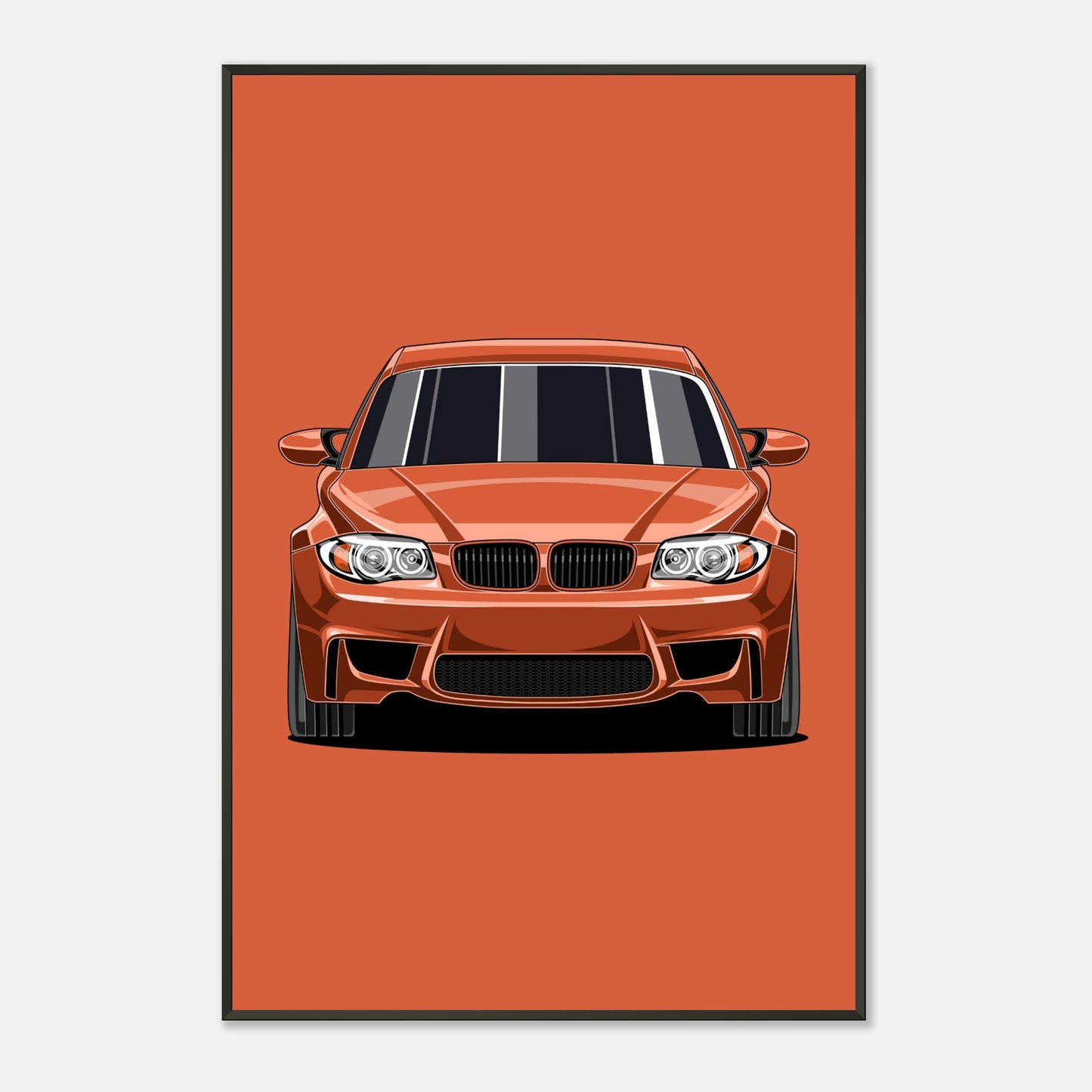 E82 Poster – Classic Sports Car Illustration | Retro Car Decoration for Fans