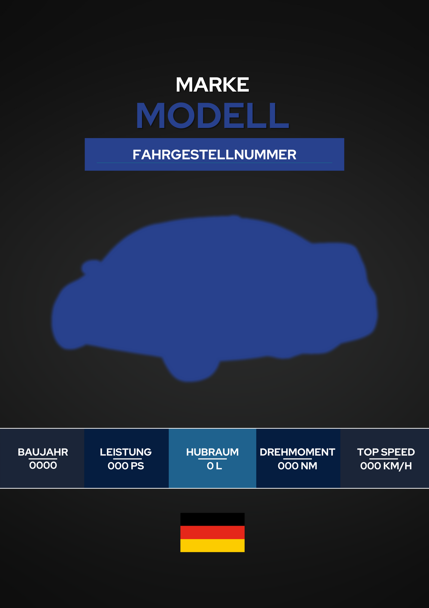 Individuelles Autoposter – Personalisierbares Design