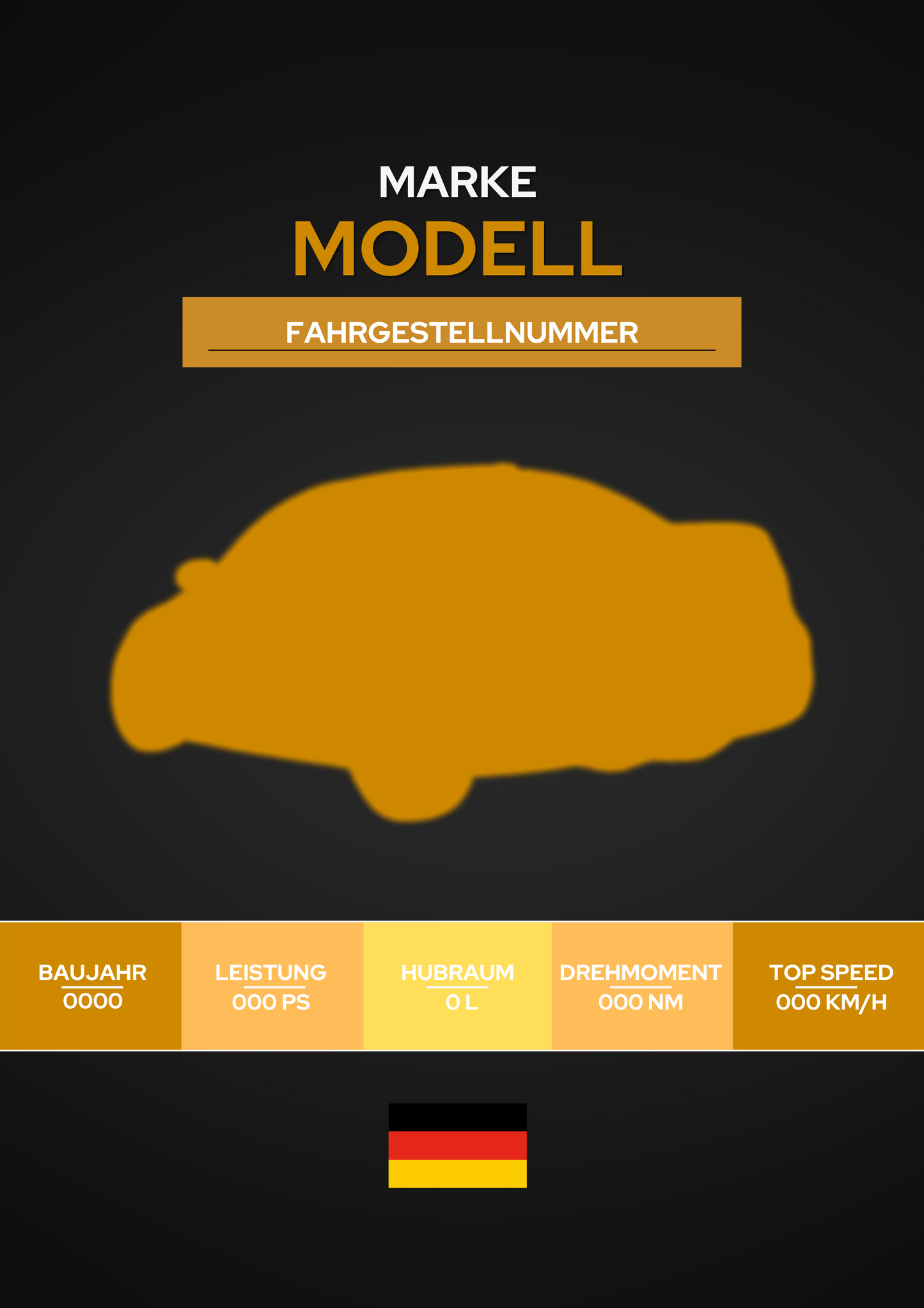 Individuelles Autoposter – Personalisierbares Design