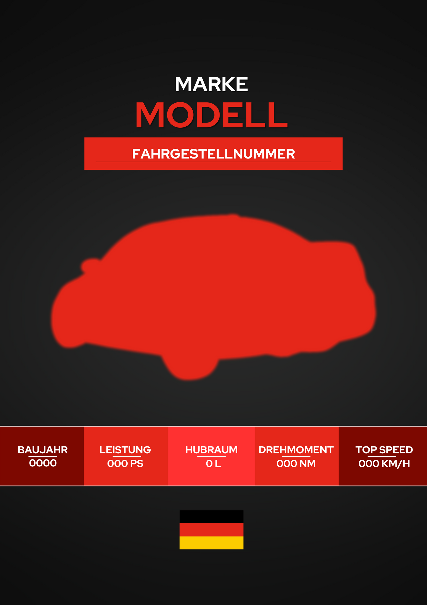 Individuelles Autoposter – Personalisierbares Design