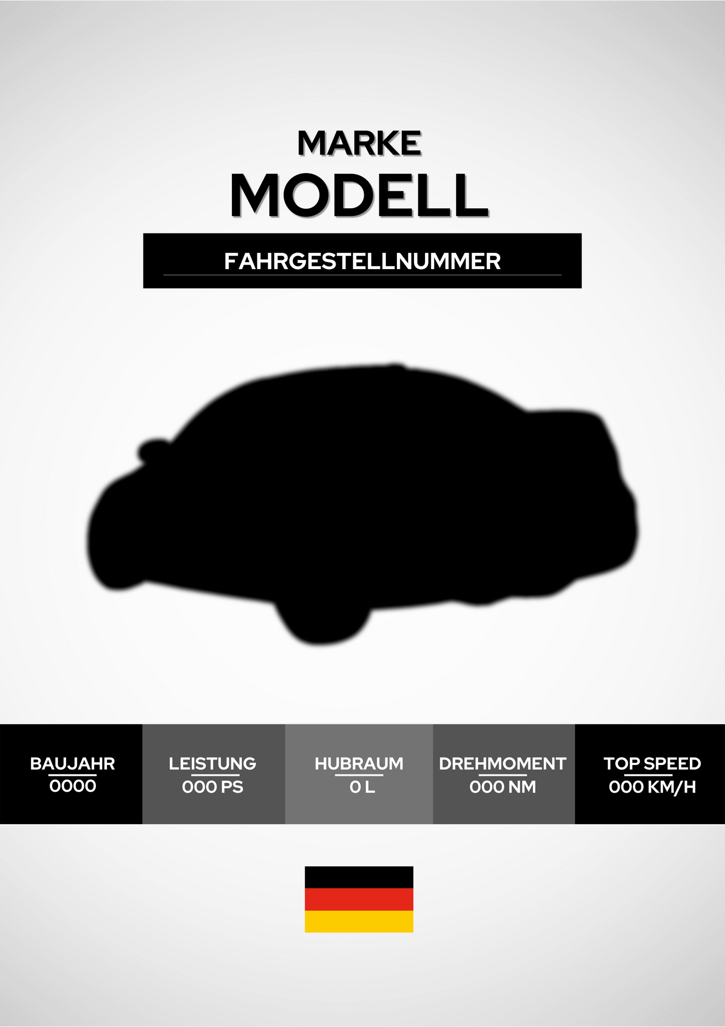 Individuelles Autoposter – Personalisierbares Design