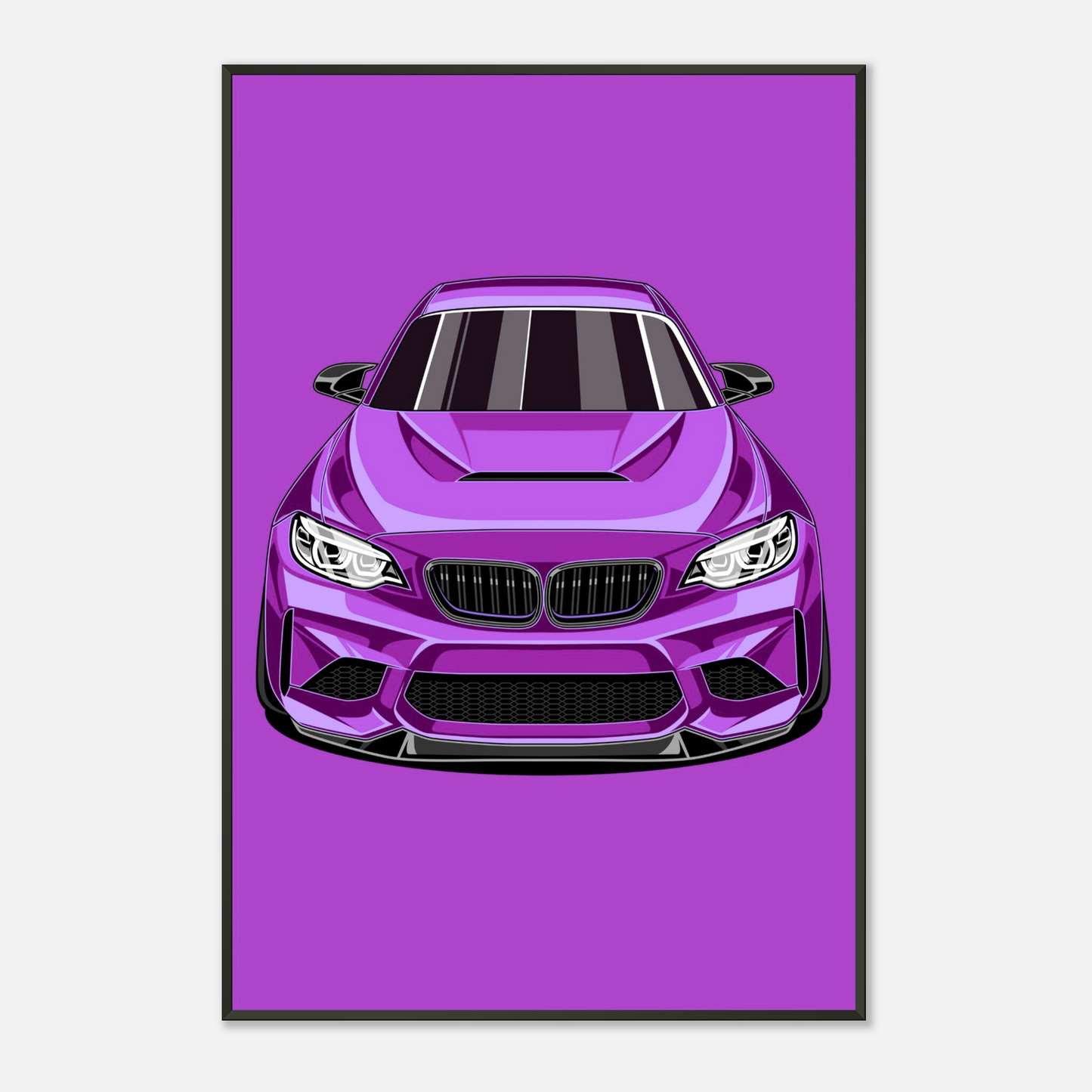 F87 Poster - Modern Sports Car Poster - Performance Illustration | Car Decoration for Fans