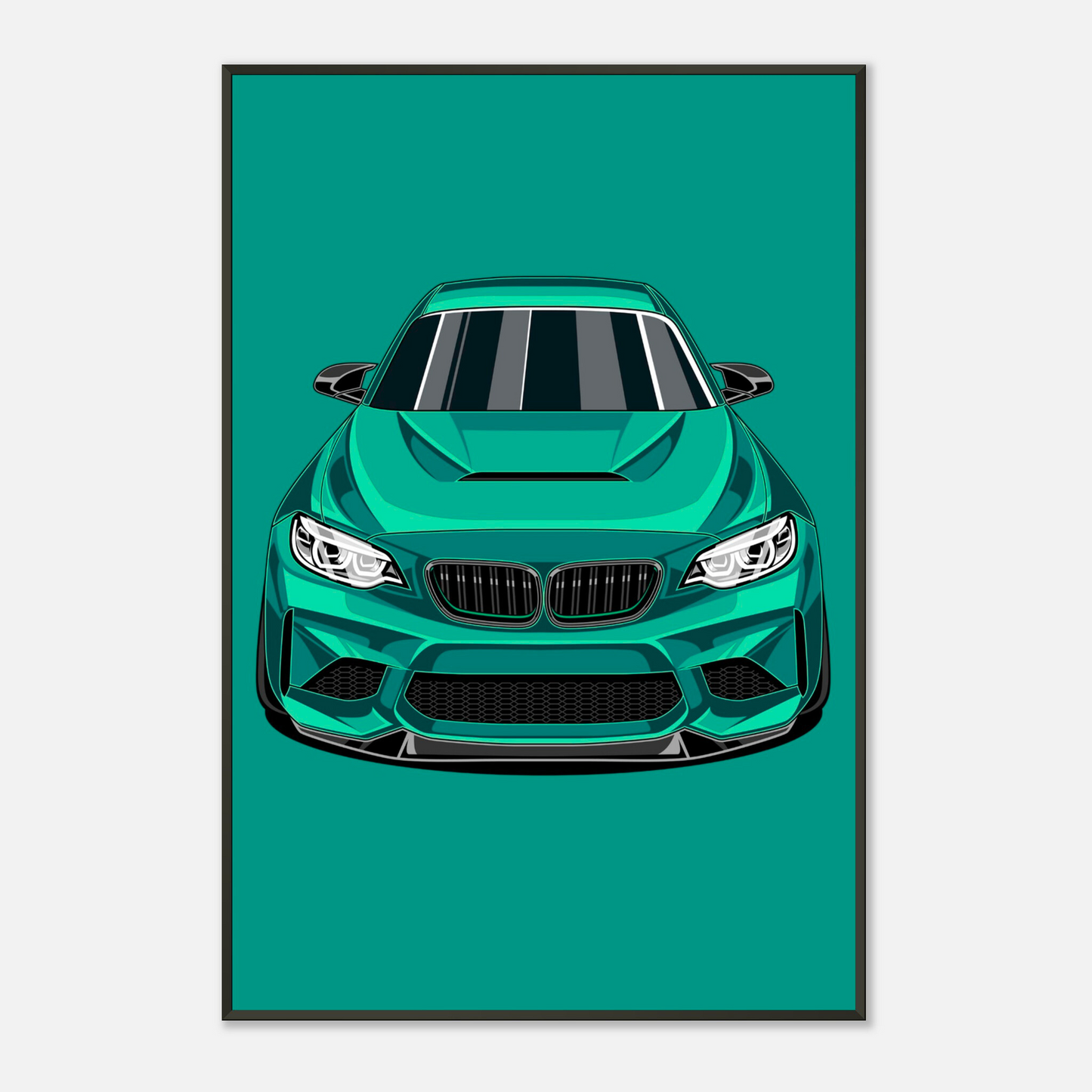 F87 Poster - Modern Sports Car Poster - Performance Illustration | Car Decoration for Fans