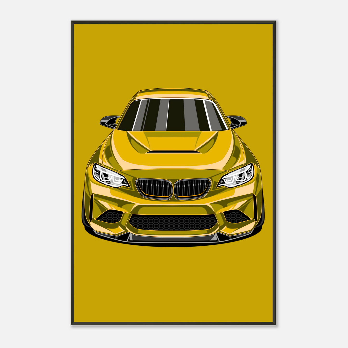 F87 Poster - Modern Sports Car Poster - Performance Illustration | Car Decoration for Fans