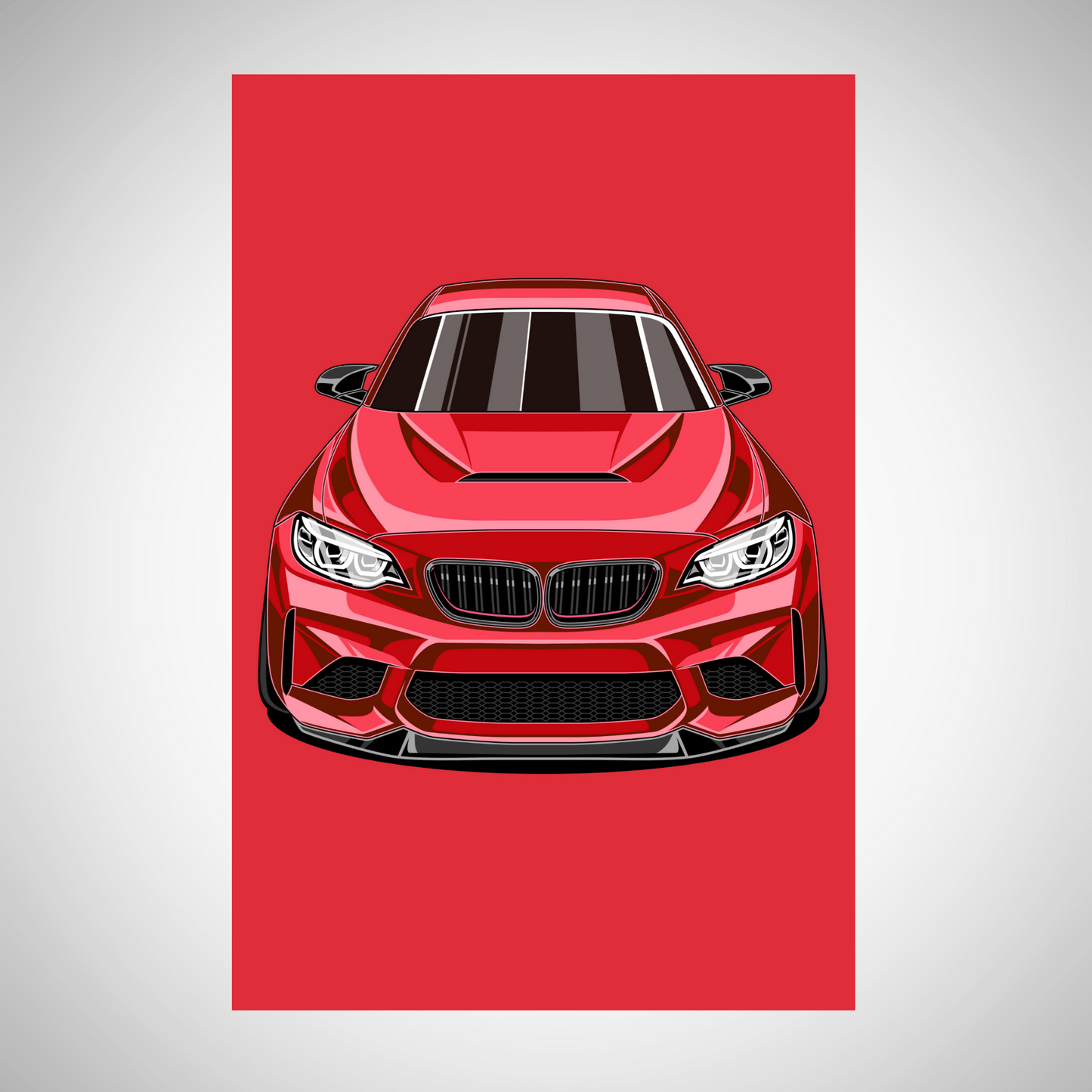 F87 Poster - Modern Sports Car Poster - Performance Illustration | Car Decoration for Fans