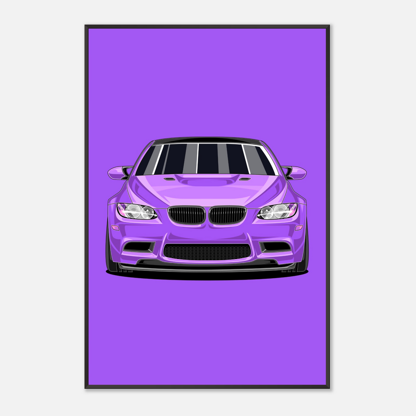 E92 Poster – Classic Sports Car Illustration | Retro Car Decoration for Fans