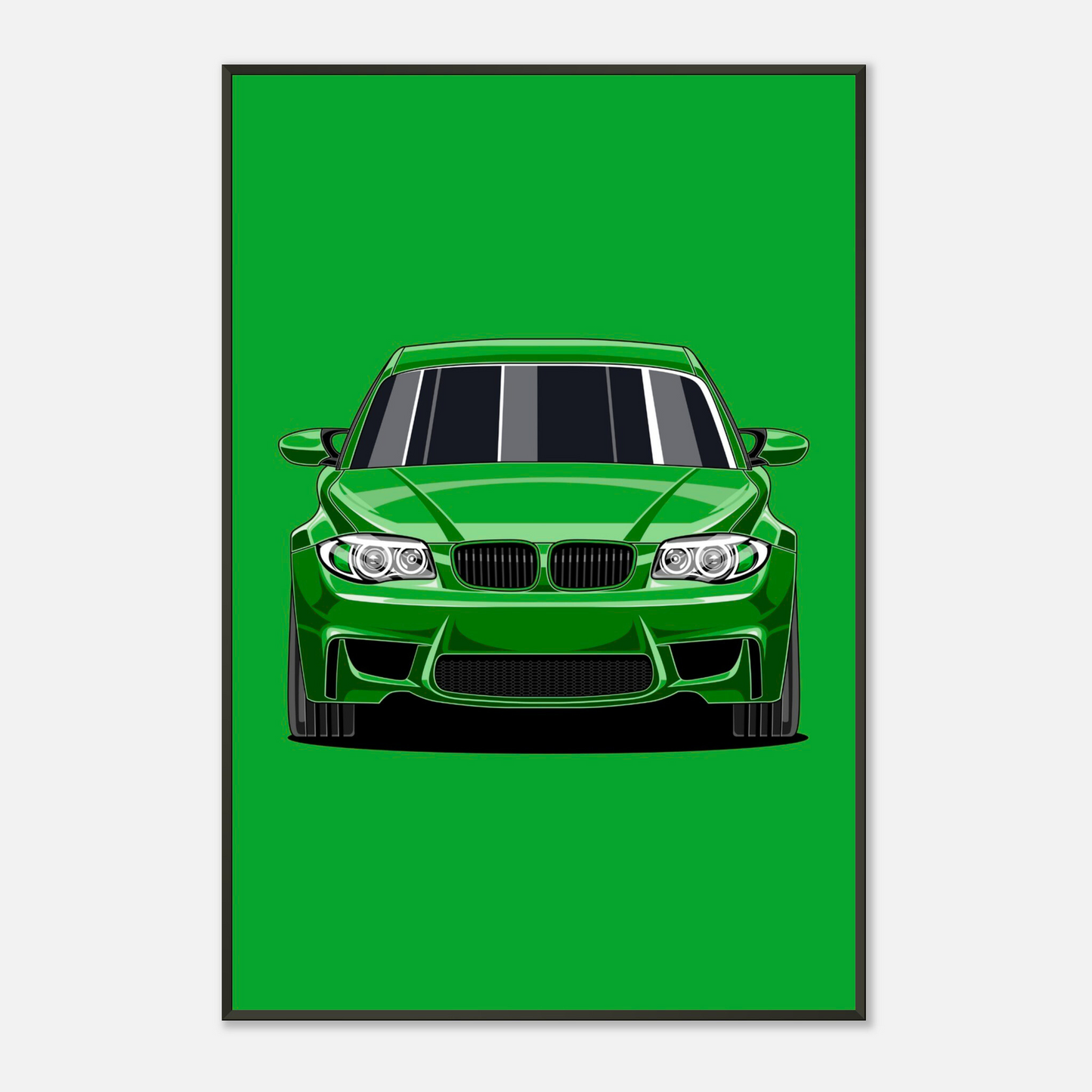 E82 Poster – Classic Sports Car Illustration | Retro Car Decoration for Fans