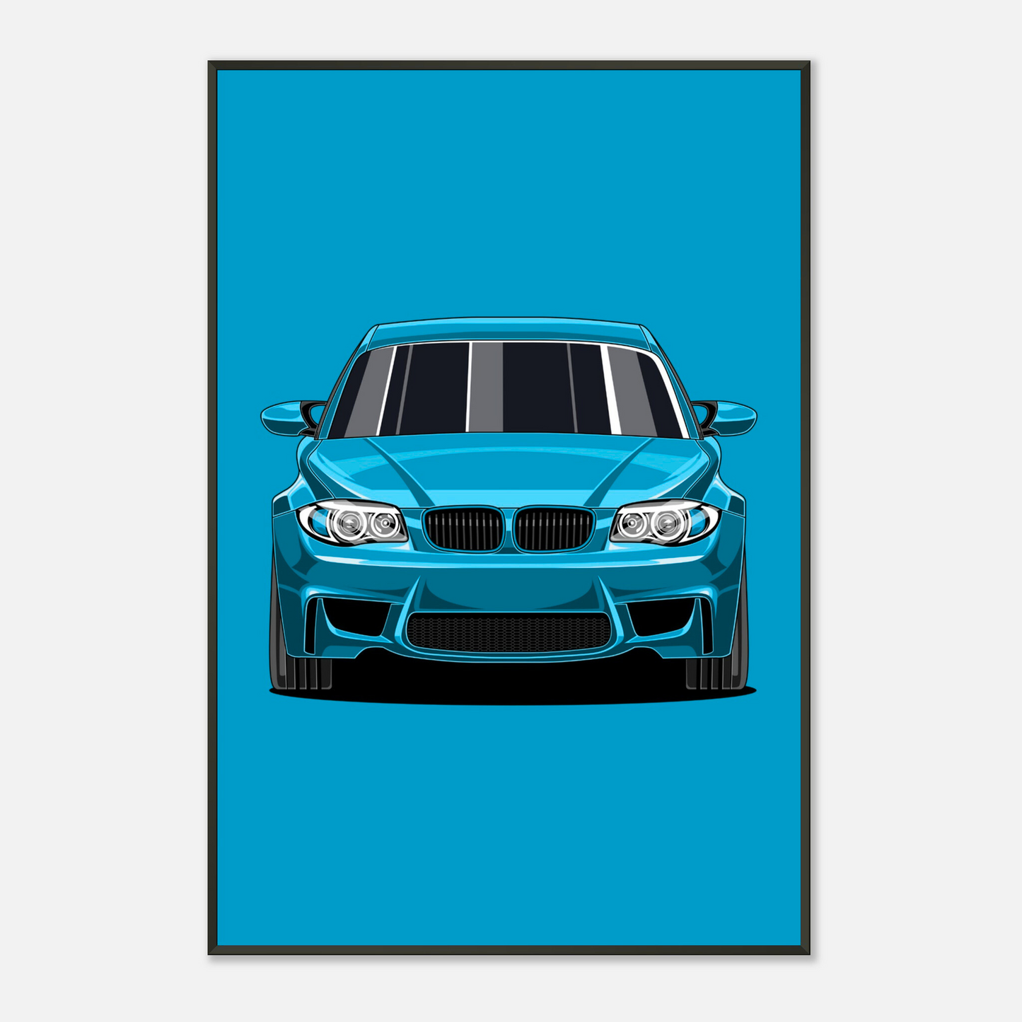 E82 Poster – Classic Sports Car Illustration | Retro Car Decoration for Fans