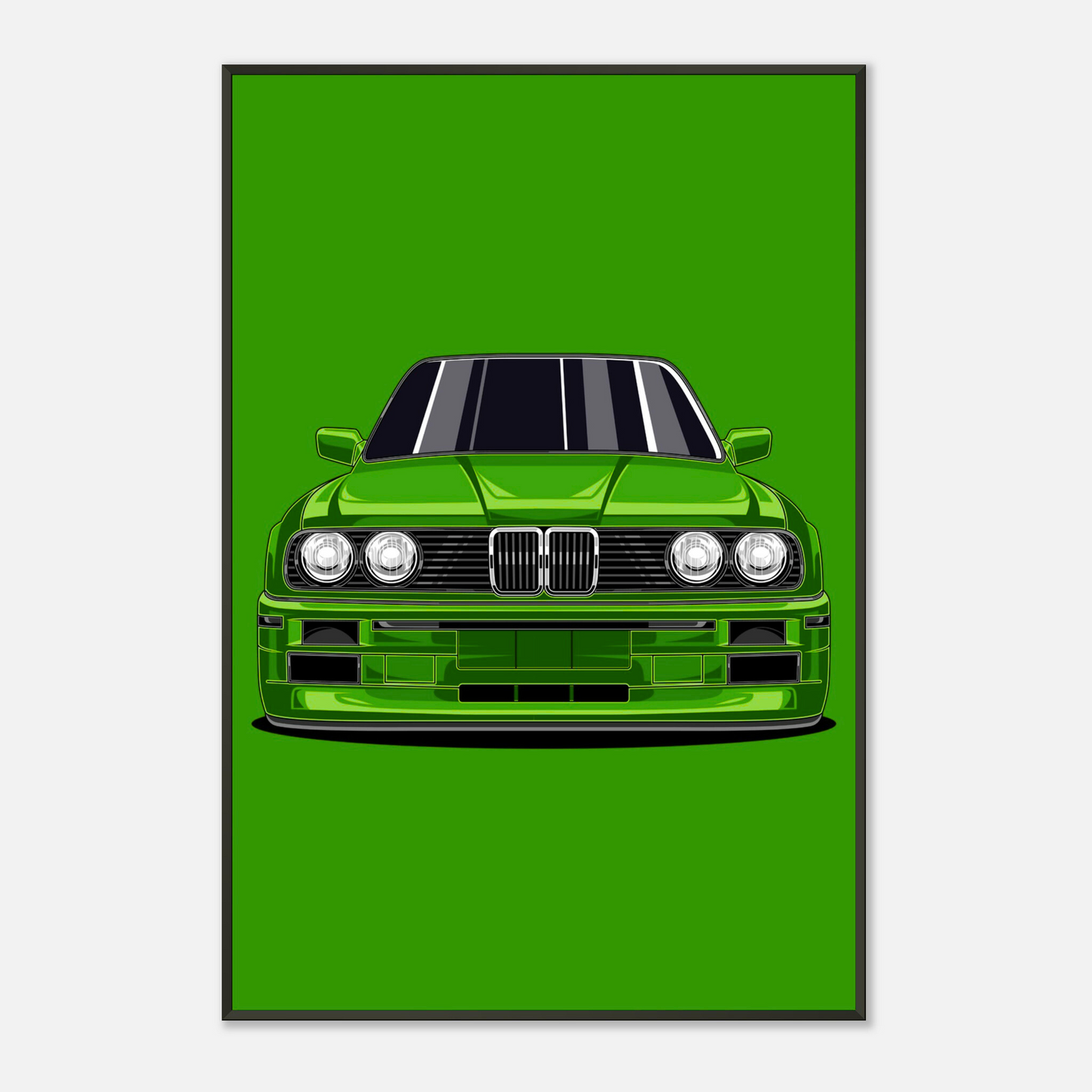 E30 Poster – Classic Sports Car Illustration | Retro Car Decoration for Fans 