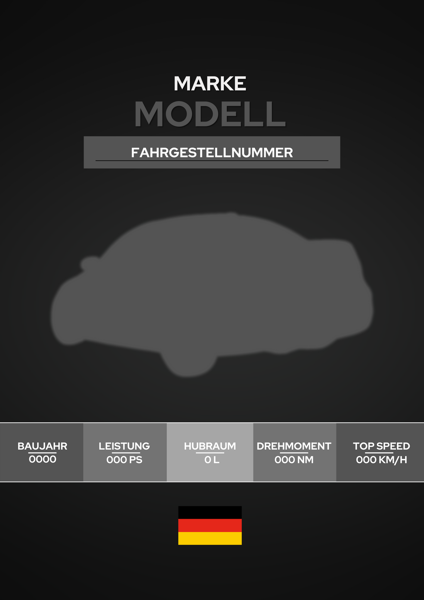 Individuelles Autoposter – Personalisierbares Design