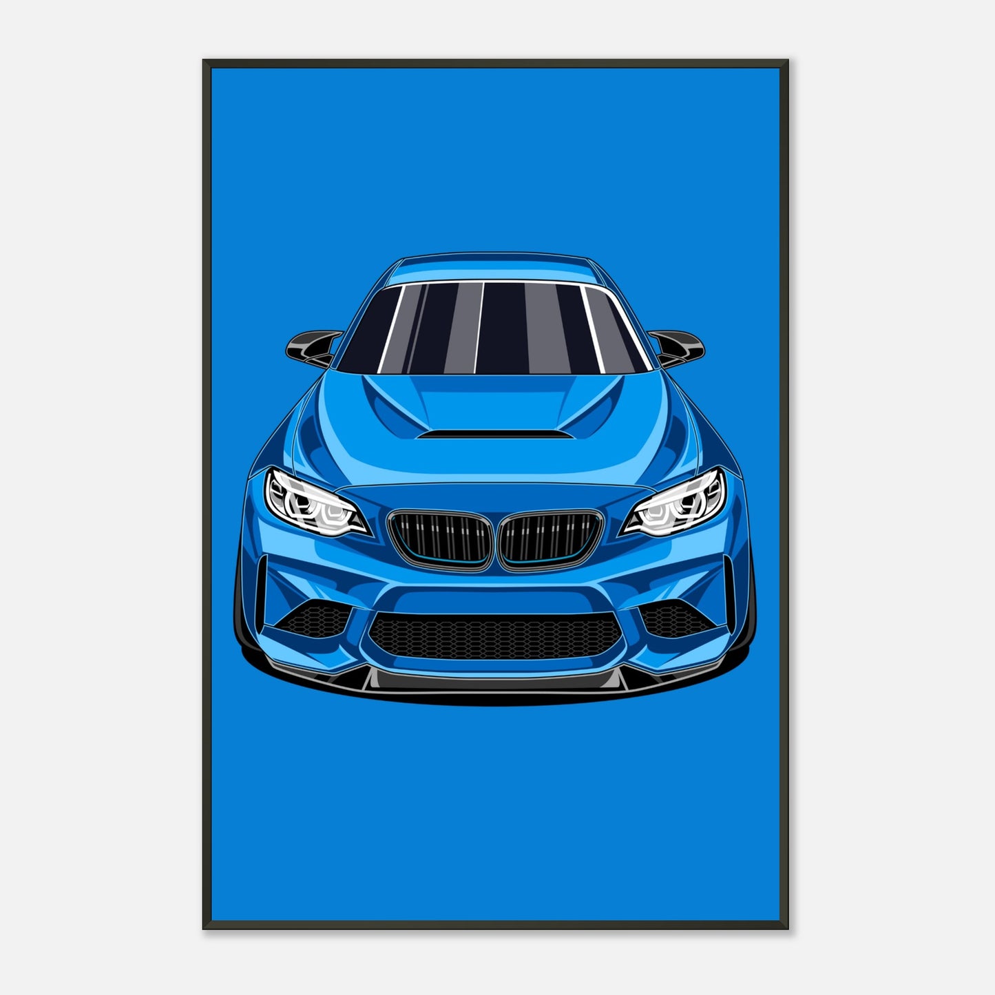 F87 Poster - Modern Sports Car Poster - Performance Illustration | Car Decoration for Fans